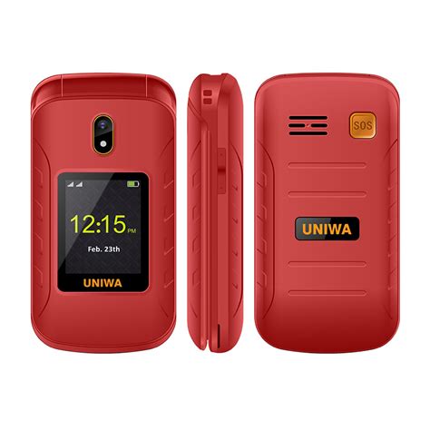 Uniwa V909t 4g Flip Phone 28 Inch 177 Inch 2250mah Camera Vibration Fm Radio Sos Gps Dual Sim