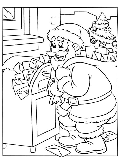 Printable Letter To Santa Coloring Page