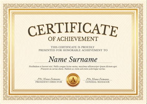 Certificate Psd Template Free Download Free Printable Templates