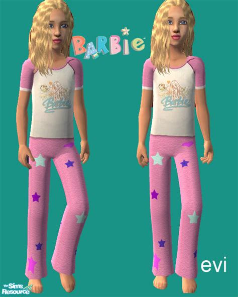 The Sims Resource Evis Barbie Girls Pjs