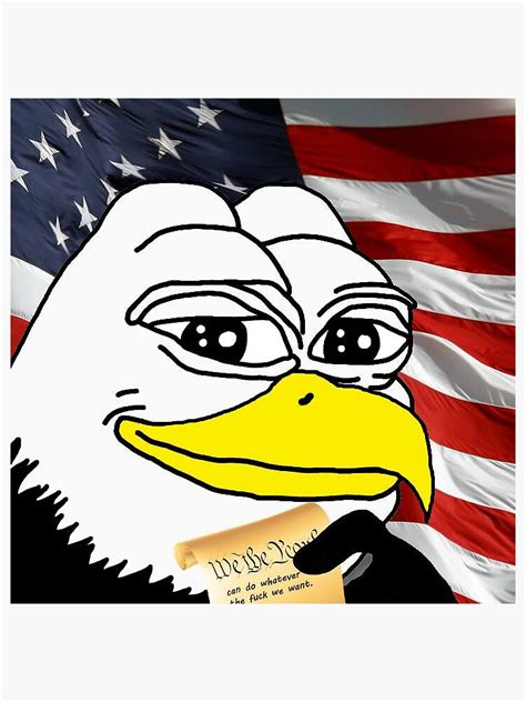 American Eagle Pepe Sticker For Sale By Andromeda Stars Redbubble