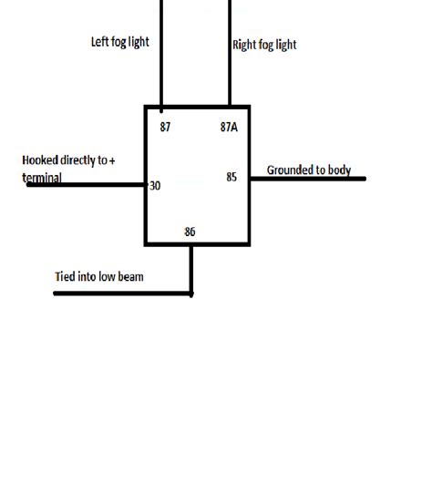 4 Pin Relay Schematic To Wire In Foglights Wiring Digital And Schematic