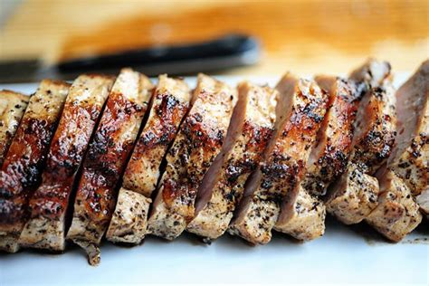 This pork tenderloin marinade is a sweet and savory blend of olive oil, garlic, mustard, brown sugar and herbs. Pork Loin with Cranberry Sauce | Pork, Cranberry sauce, Cooking