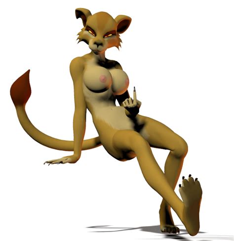 Rule 34 3d Anthro Disney Feline Female Female Only Fur Furry Lion Lioness Nipples Nude Sitting