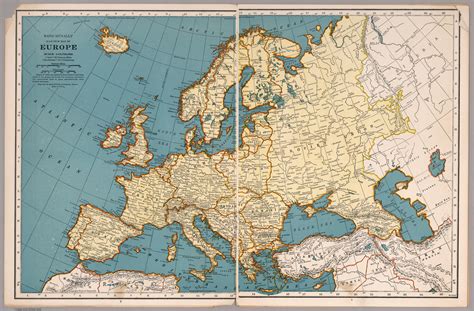 Aesthetically Pleasing Map Of Europe Made By Rand Mcnally In 1939