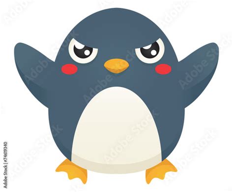 Angry Penguin Stock Vector Adobe Stock