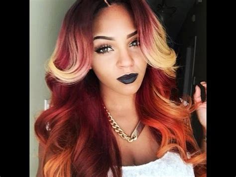 Ombre hair has a distinctive color pattern that is dark close to the scalp and light further down the hair's length. Ombre hair diy.Bright color hair - YouTube