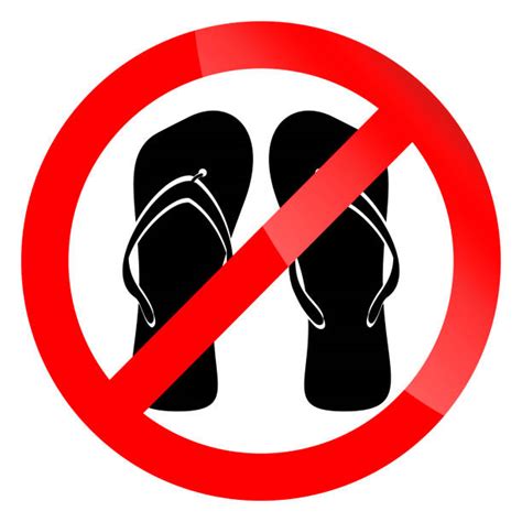 No Shoes Allowed Sign Illustrations Royalty Free Vector Graphics