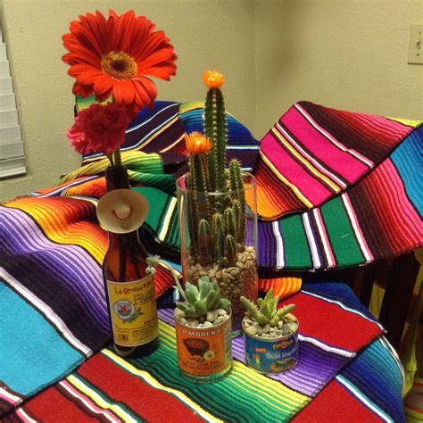 Table Decoration Fiesta Theme | Fiesta decorations, Table decorations ...