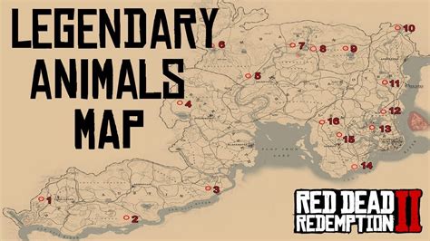 Red Dead Redemption 2 Legendary Animal Map Made Easy Plus Locations