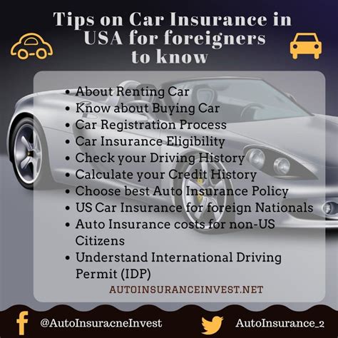 Tips on Car Insurance in USA for foreigners to know about ...