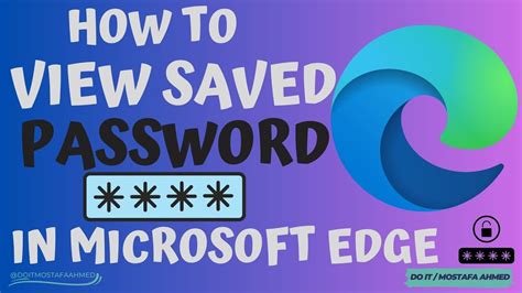 How To View Saved Passwords In Microsoft Edge Youtube