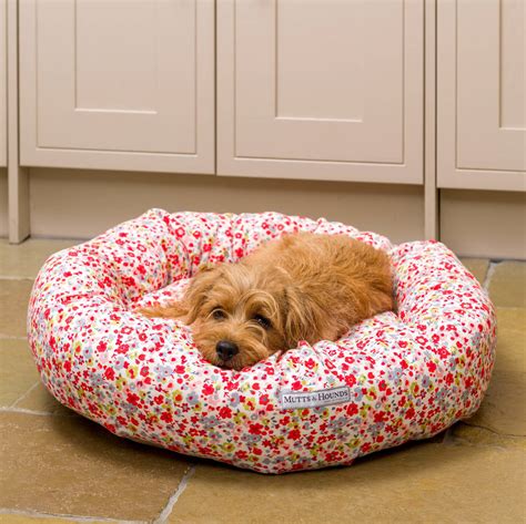 Posie Cotton Donut Dog Beds By Mutts And Hounds