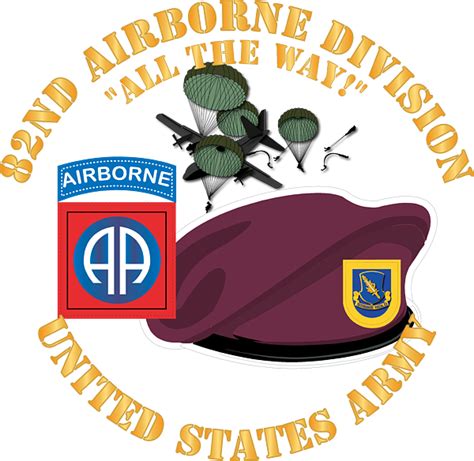 Army 82nd Airborne Div Beret Mass Tac Maroon 504th Infantry