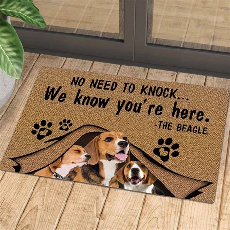 Personalized Dog Welcome Mat Custom Dog Welcome Mat Funny Etsy
