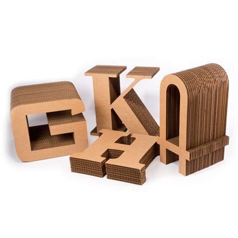 Thick Cardboard Letters Any Font Any Size Woodland Manufacturing