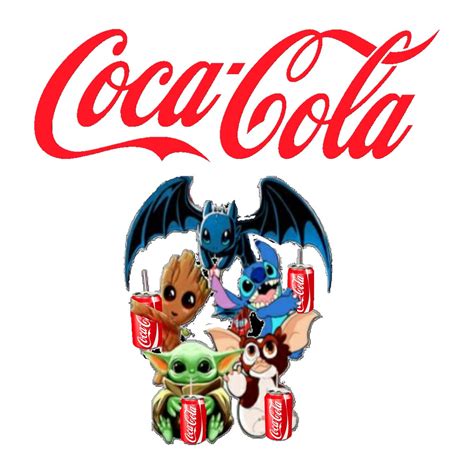 Baby Yoda Groot Stitch Toothless Gizmo Coca Cola Sticker HALF Etsy