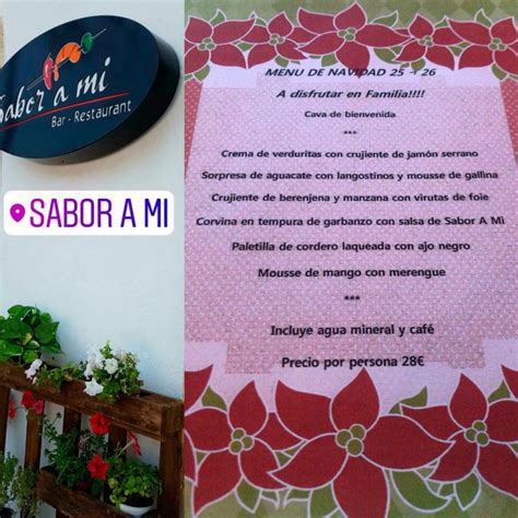 Menú De Navidad 2017 Restaurante Sabor A Mí Já Xà