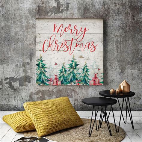 Framed Christmas Poster Wall Art Canvas Prints Pictures Merry Chrismas