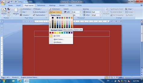 Gambar Memberi Warna Halaman Page Color Ms Word Tutorial Gambar
