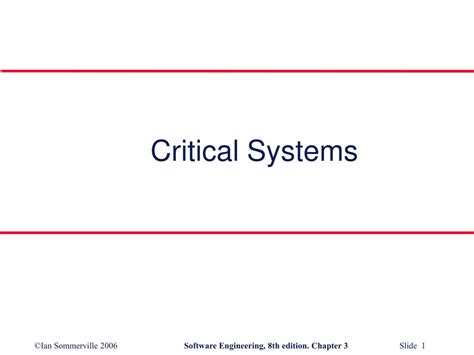 Ppt Critical Systems Powerpoint Presentation Free Download Id1145267