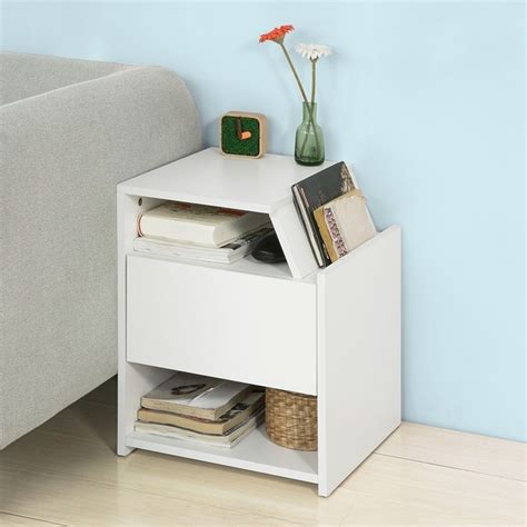 Der beistelltisch im tollen mexiko design harmoniert mit vielen einrichtungsstilen und sorgt im wohnbereich für eine angenehme und warme. SoBuy® Beistelltisch mit Magazinhalter, Nachttisch mit ...
