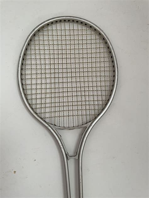 Vintage Chemold Twin Shaft Aluminum Metal Tennis Racket 4 58m Grip Ebay