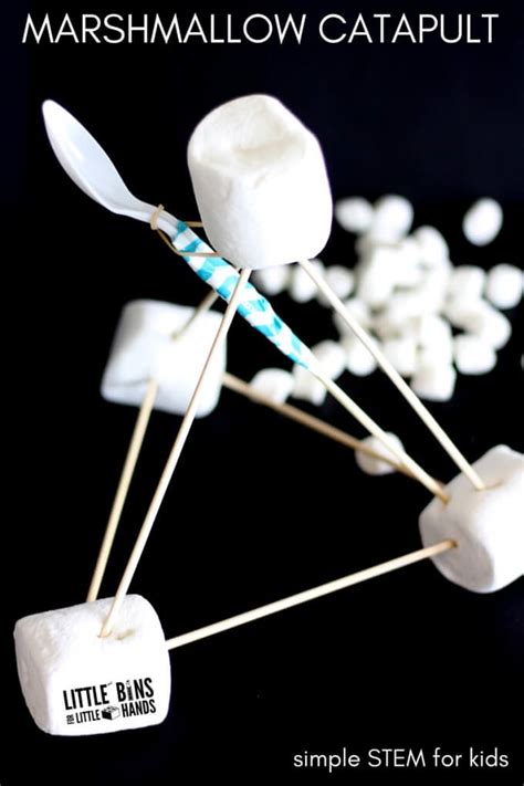 Marshmallow Catapult Activity For Kids Stem