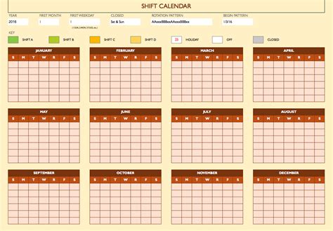 Blank Work Schedule Template In Excel Free Templates