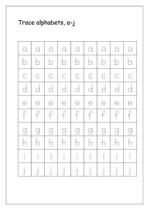 Alphabet Tracing Sheets | Activity Shelter