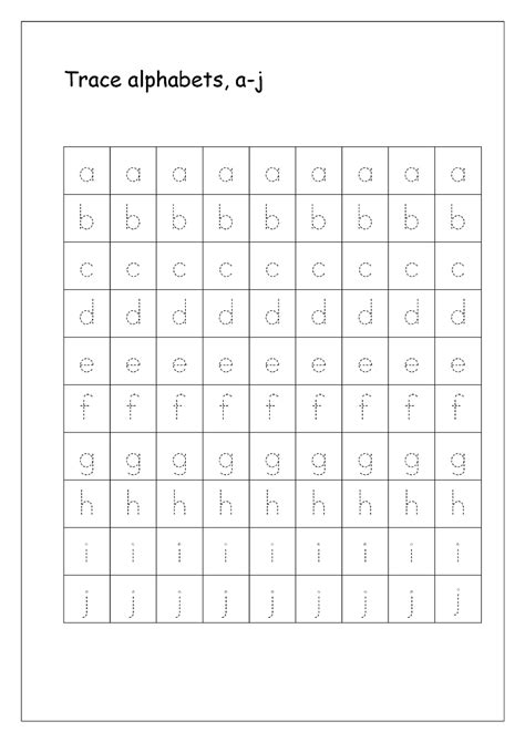 Alphabet Tracing Sheets | Activity Shelter