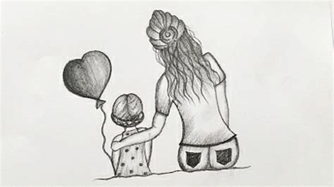 Mothers Day Drawing How To Draw Mothers Day Drawing Pencil