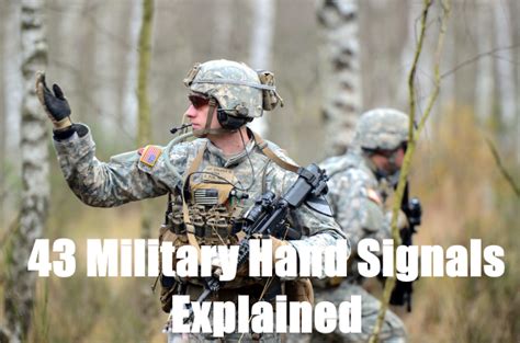 43 Military Hand Signals Explained Operation Military Kids