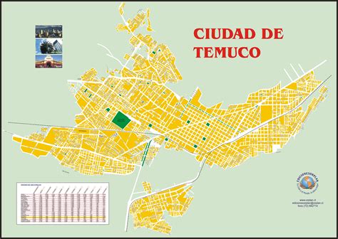 Temuco Plano Y Mapa De La Ciudad De Temuco Novena RegiÓn
