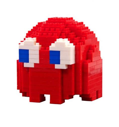 Build Your Own Red Blinky Pac Man Ghost Pixel Bricks