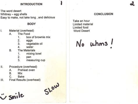 What is a keyword outline? Note Cards (Key Word Outline) - Fundamentals Of Speech ...