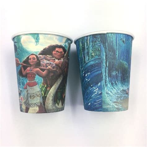 moana paper cups 20pcs party my malaysia online party pack shop