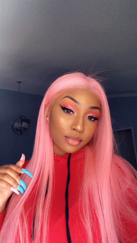 Follow Me For More Poppin Pins Uel Ibekwe Pink Ombre Hair Pink Wig