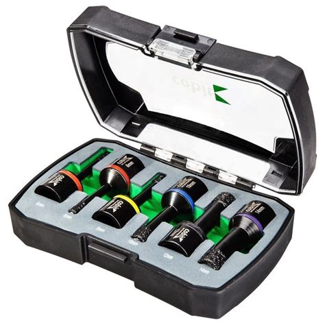 Nie wieder kaputte fliesen : Diamantbohrer-Set 6-teilig 6-14mm für Winkelschleifer ...