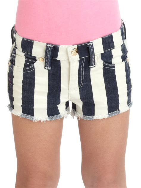 Lyst Juicy Couture Toddlers Little Girls Striped Shorts In Blue