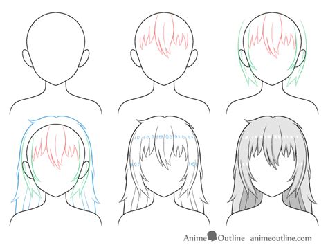 The Way To Draw Messy Anime Hair Artshow