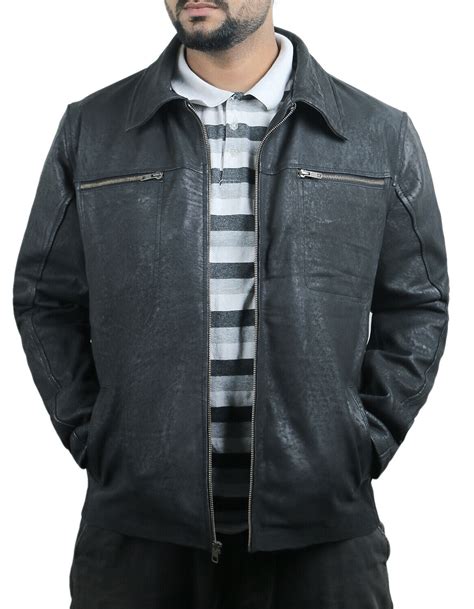 Laverapelle Mens Black Snaff Genuine Lambskin Leather Jacket 1501487