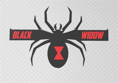 Stl File Black Widow Logo 🏠・model To Download And 3d Print・cults