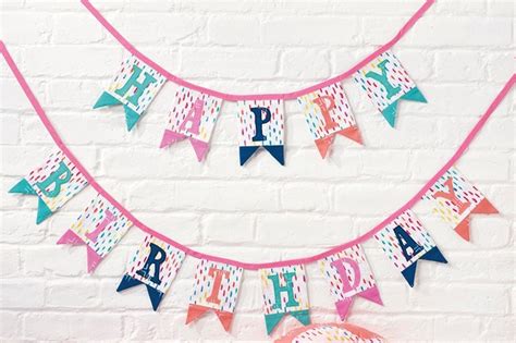 Sew Your Own Happy Birthday Banner Celebrate With Diy Decor Gathered