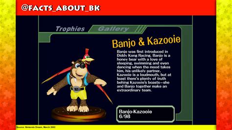 Facts About Banjo Kazooie On Twitter In Nintendo Dream Sakurai