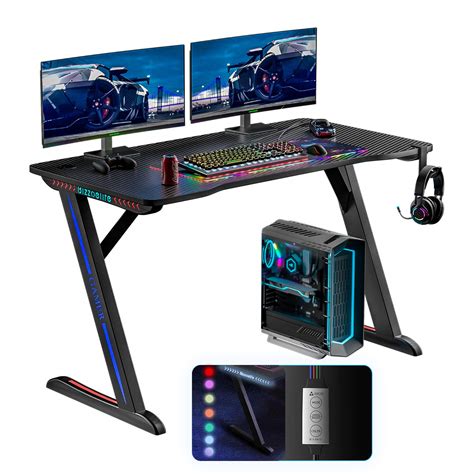 Buy Bizzoelife Ergonomic Gaming Desk 47inch Z Shaped Home Office Pc