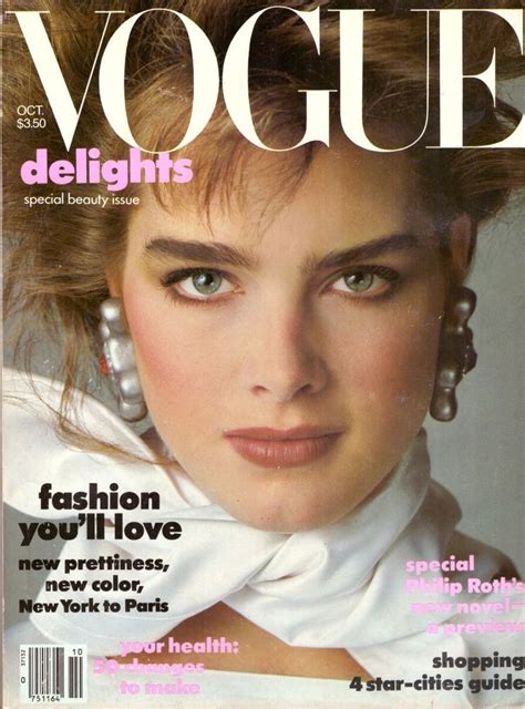 1983 Vogue Magazine Brooke Shields Venice Snowdon Jazz Furs Arthur B