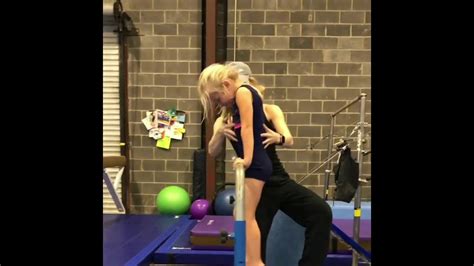 how to coach beginner gymnastics bars the jump to front support youtube