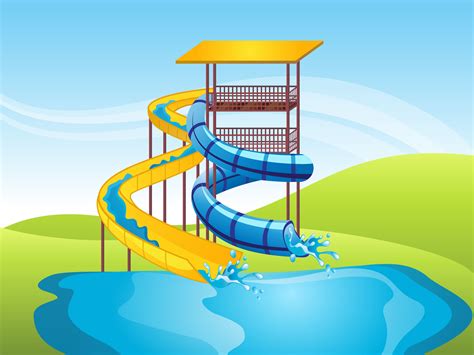 Water Slide Vector Background Download Free Vector Art Stock