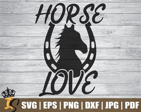 Horse Love Svg Comercial Use Instant Download Printable | Etsy